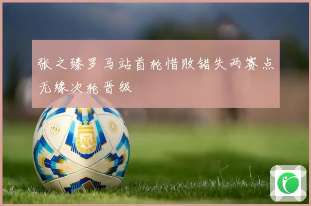 张之臻罗马站首轮惜败错失两赛点无缘次轮晋级